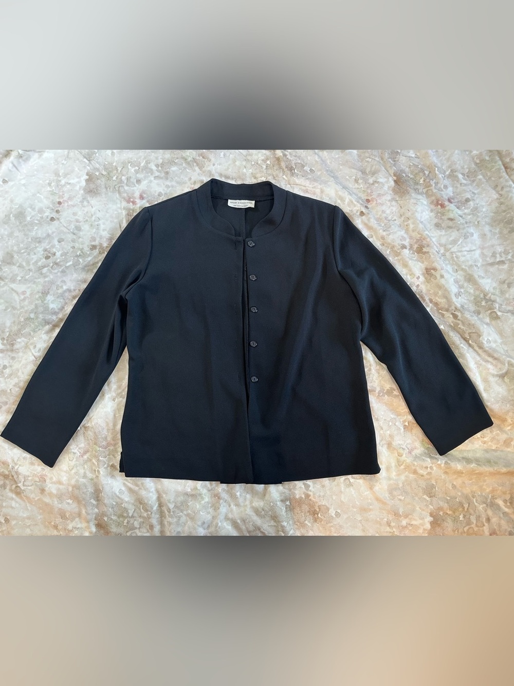 Sport Collection Black Button-Front Jacket